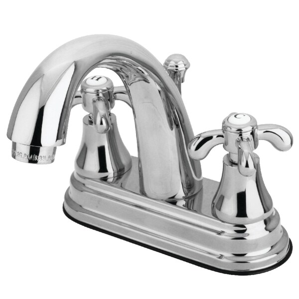 KS7611TX 4" Centerset Bathroom Faucet, Polished Chrome